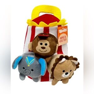 Toymazing Animals in House Plush Pals Circus Tent lion elephant monkey baby toy